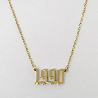 Birth Year Necklace - Monday Alice