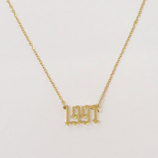 Birth Year Necklace - Monday Alice