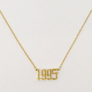 Birth Year Necklace - Monday Alice