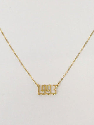 Birth Year Necklace - Monday Alice