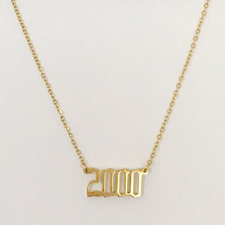 Birth Year Necklace - Monday Alice