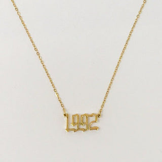 Birth Year Necklace - Monday Alice