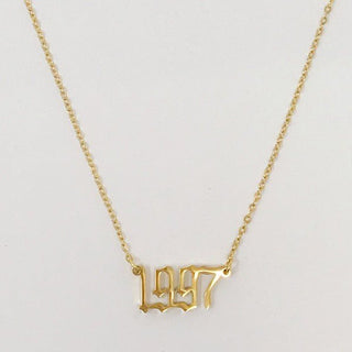 Birth Year Necklace - Monday Alice