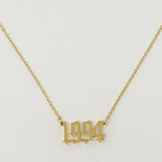 Birth Year Necklace - Monday Alice