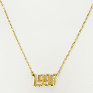 Birth Year Necklace - Monday Alice