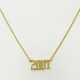 Birth Year Necklace - Monday Alice