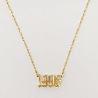 Birth Year Necklace - Monday Alice