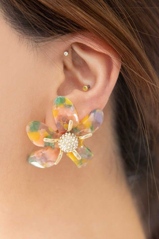 Flower Power Post Earrings - Monday Alice