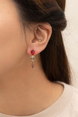 Fraise Dangle Earrings - Monday Alice