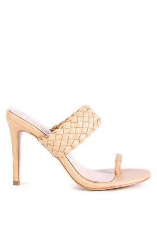 HIGH PERKS WOVEN STRAP TOE RING SANDALS - Monday Alice