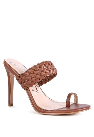 HIGH PERKS WOVEN STRAP TOE RING SANDALS - Monday Alice