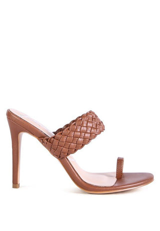 HIGH PERKS WOVEN STRAP TOE RING SANDALS - Monday Alice