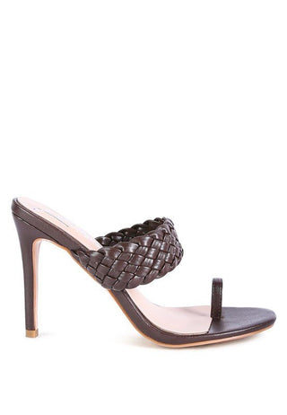 HIGH PERKS WOVEN STRAP TOE RING SANDALS - Monday Alice