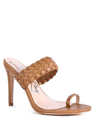 HIGH PERKS WOVEN STRAP TOE RING SANDALS - Monday Alice