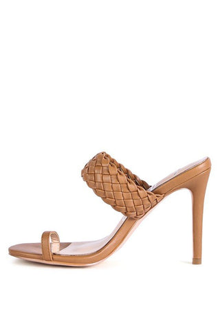 HIGH PERKS WOVEN STRAP TOE RING SANDALS - Monday Alice