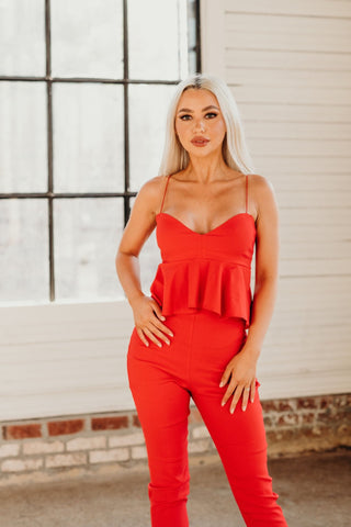 London Red 2 Piece Set - Monday Alice