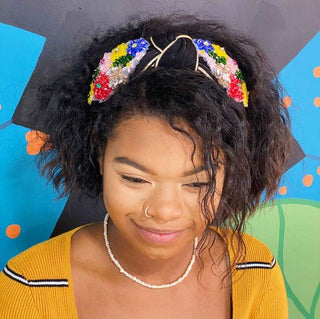 Luxe Flower Bead Headband - Monday Alice