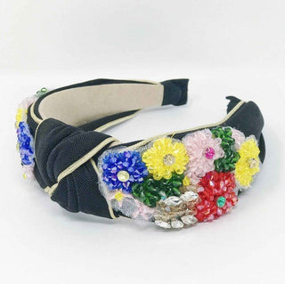 Luxe Flower Bead Headband - Monday Alice