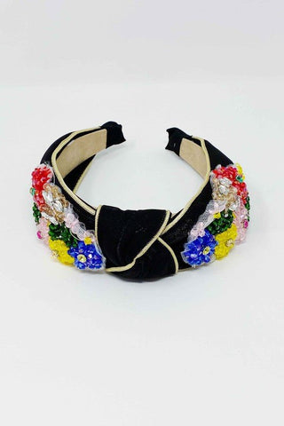 Luxe Flower Bead Headband - Monday Alice