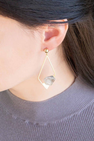 Marble Drop Earrings - Monday Alice