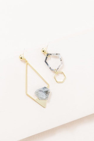 Marble Drop Earrings - Monday Alice