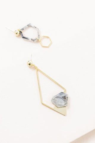 Marble Drop Earrings - Monday Alice