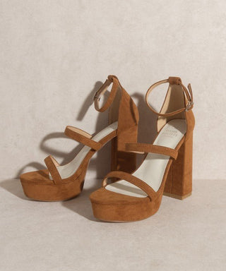 OASIS SOCIETY Raelynn Suede Platform Heels - Monday Alice