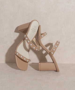 OASIS SOCIETY Victoria Pearl Strap Heel - Monday Alice