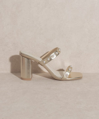 OASIS SOCIETY Victoria Pearl Strap Heel - Monday Alice