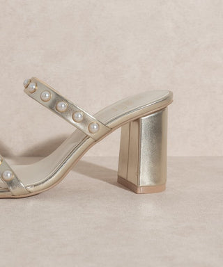 OASIS SOCIETY Victoria Pearl Strap Heel - Monday Alice