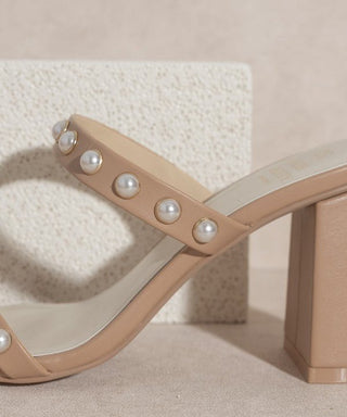 OASIS SOCIETY Victoria Pearl Strap Heel - Monday Alice